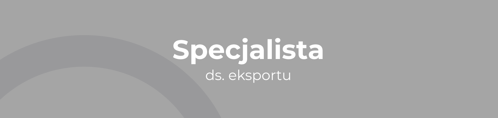 Specjalista ds. eksportu